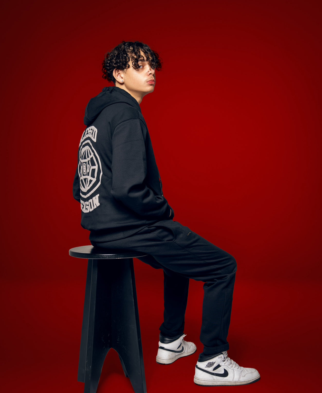 Blessed complete set black hoodie and pants