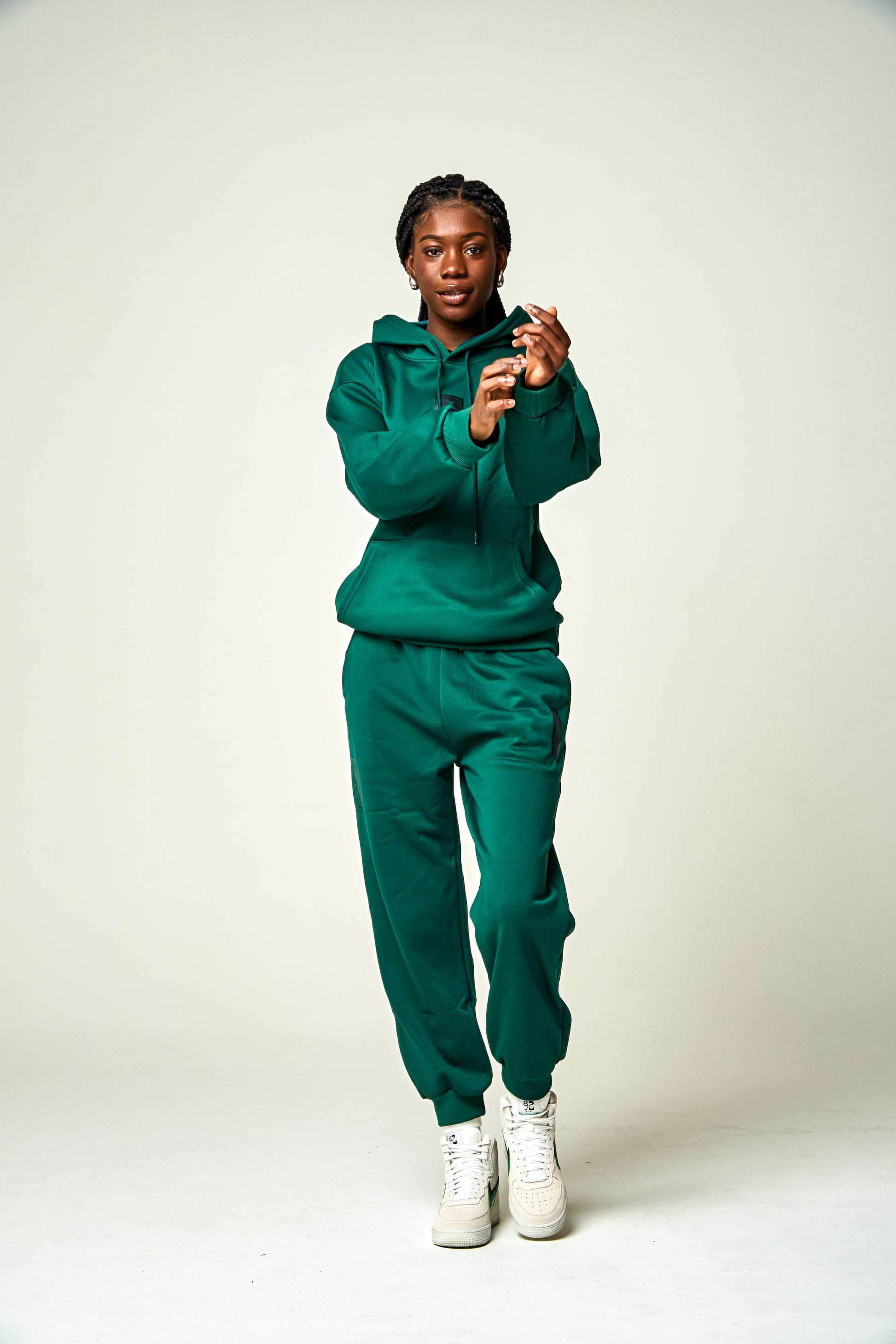 JOY X NIKEL Complete set, Green Insulated  Hoodie And pants
