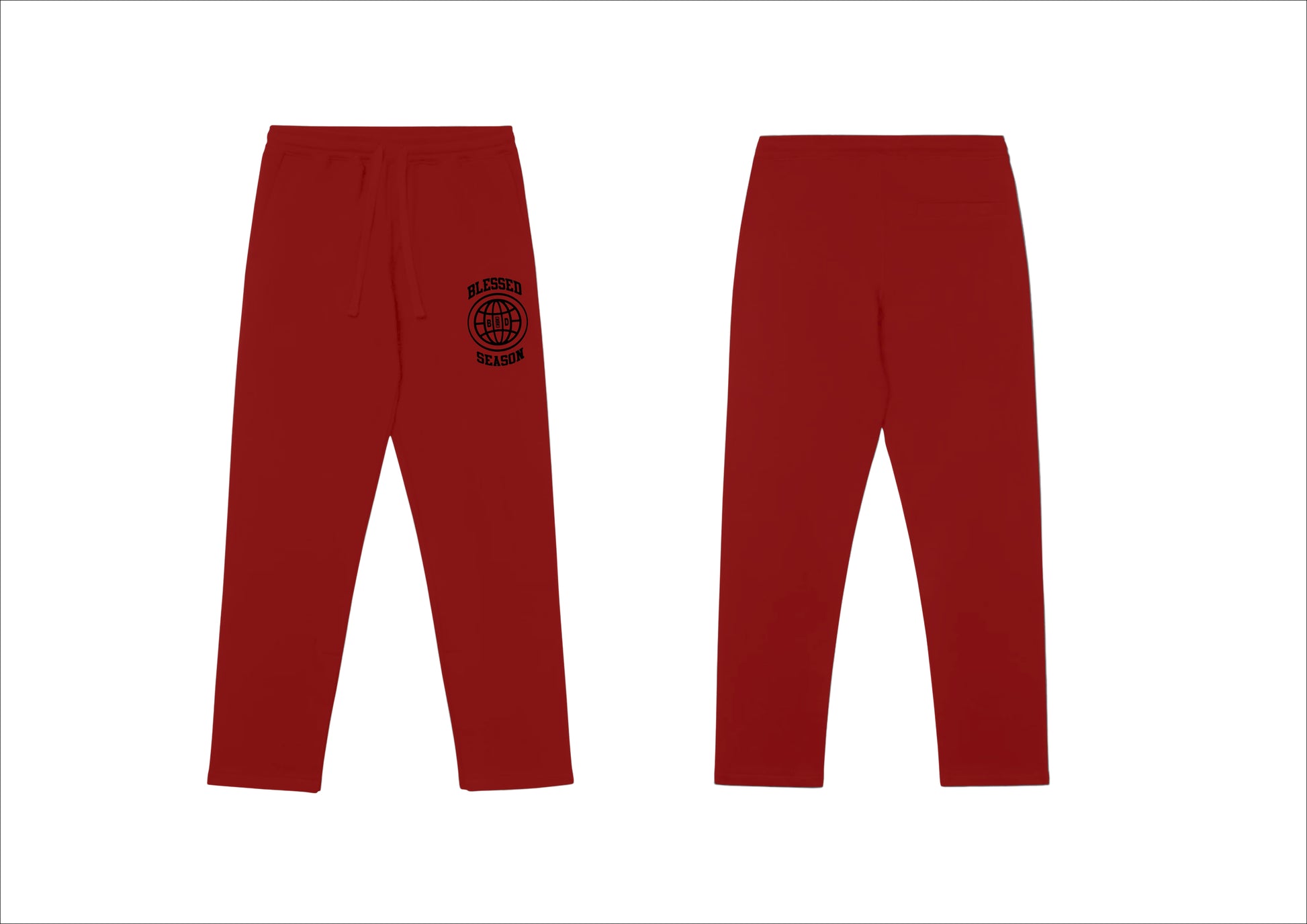 Blessed Complete set red hoodie and pants