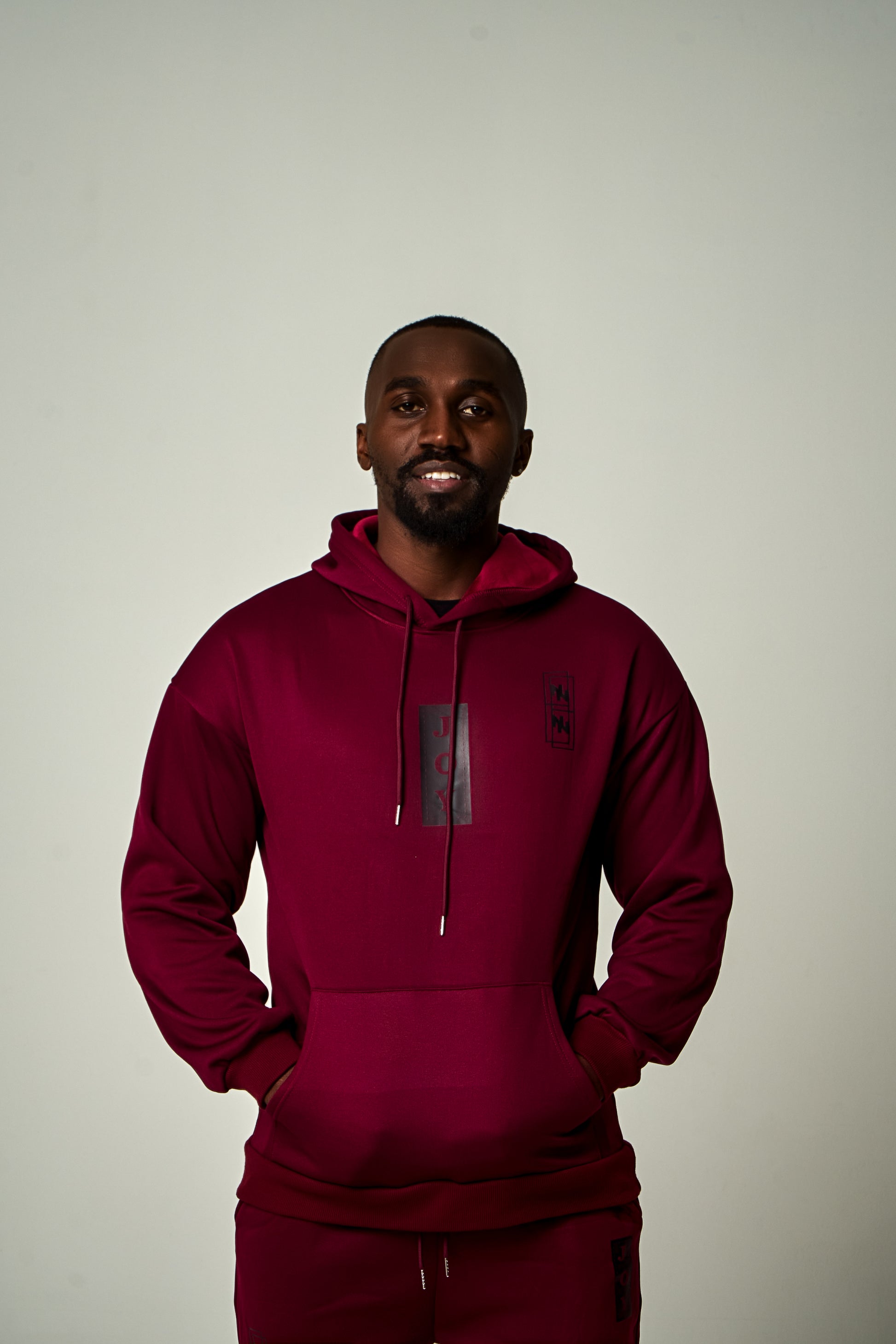 JOY X NIKEL Complete set,  Burgundy Insulated Hoodie And Pants