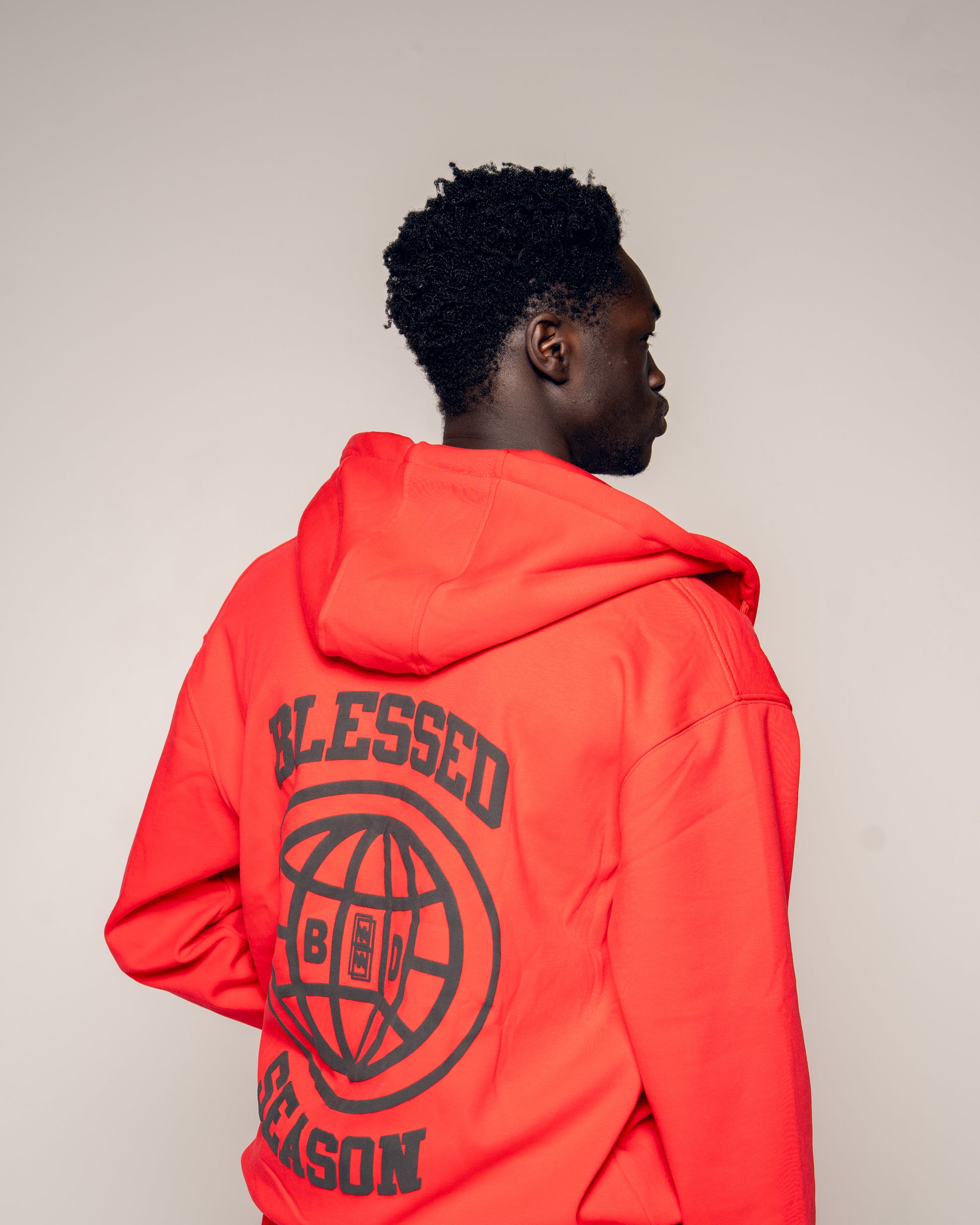 Blessed Complete set red hoodie and pants