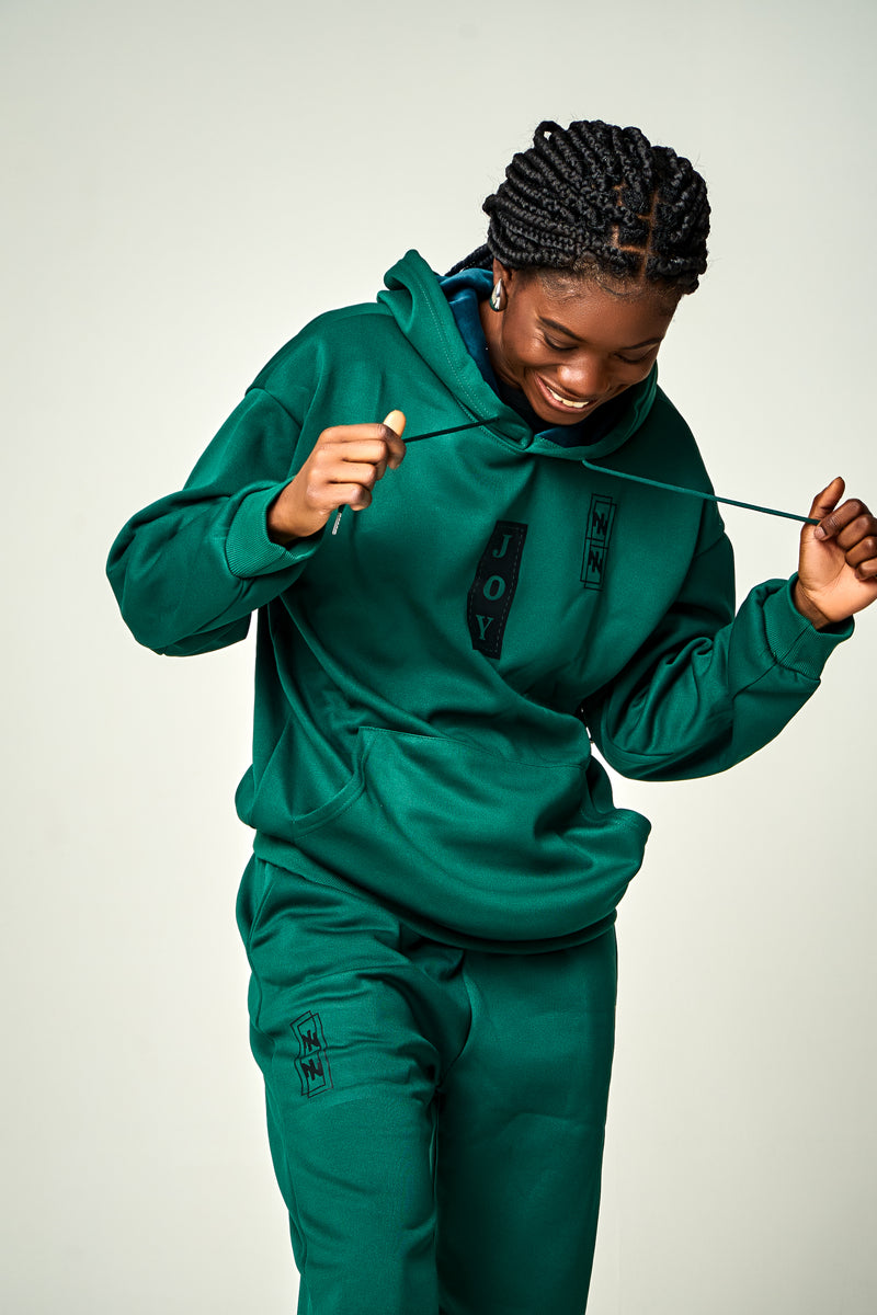 JOY X NIKEL Complete set, Green Insulated  Hoodie And pants