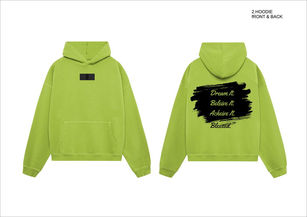 Lermon green oversize unisex hoodie