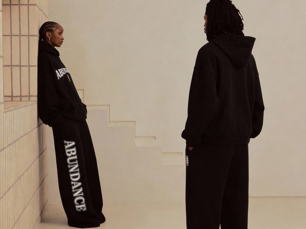 Black abundance oversize hoodie