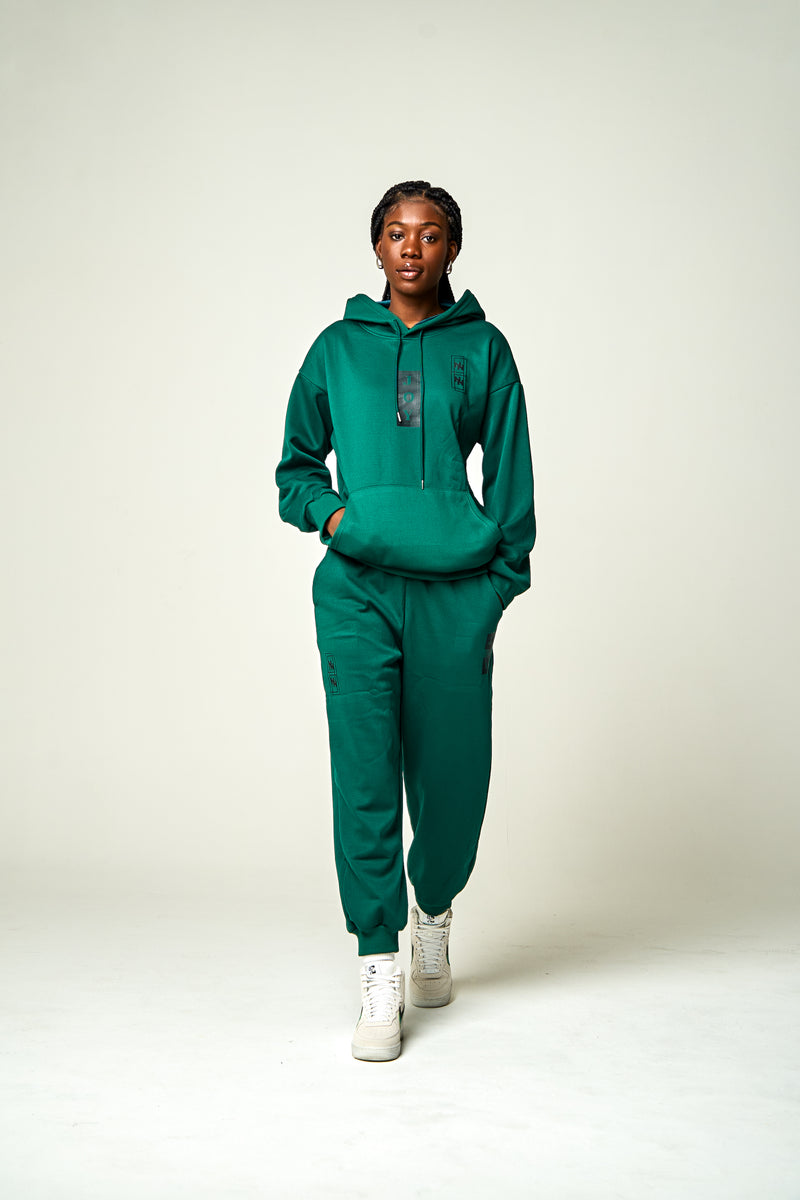 JOY X NIKEL Complete set, Green Insulated  Hoodie And pants