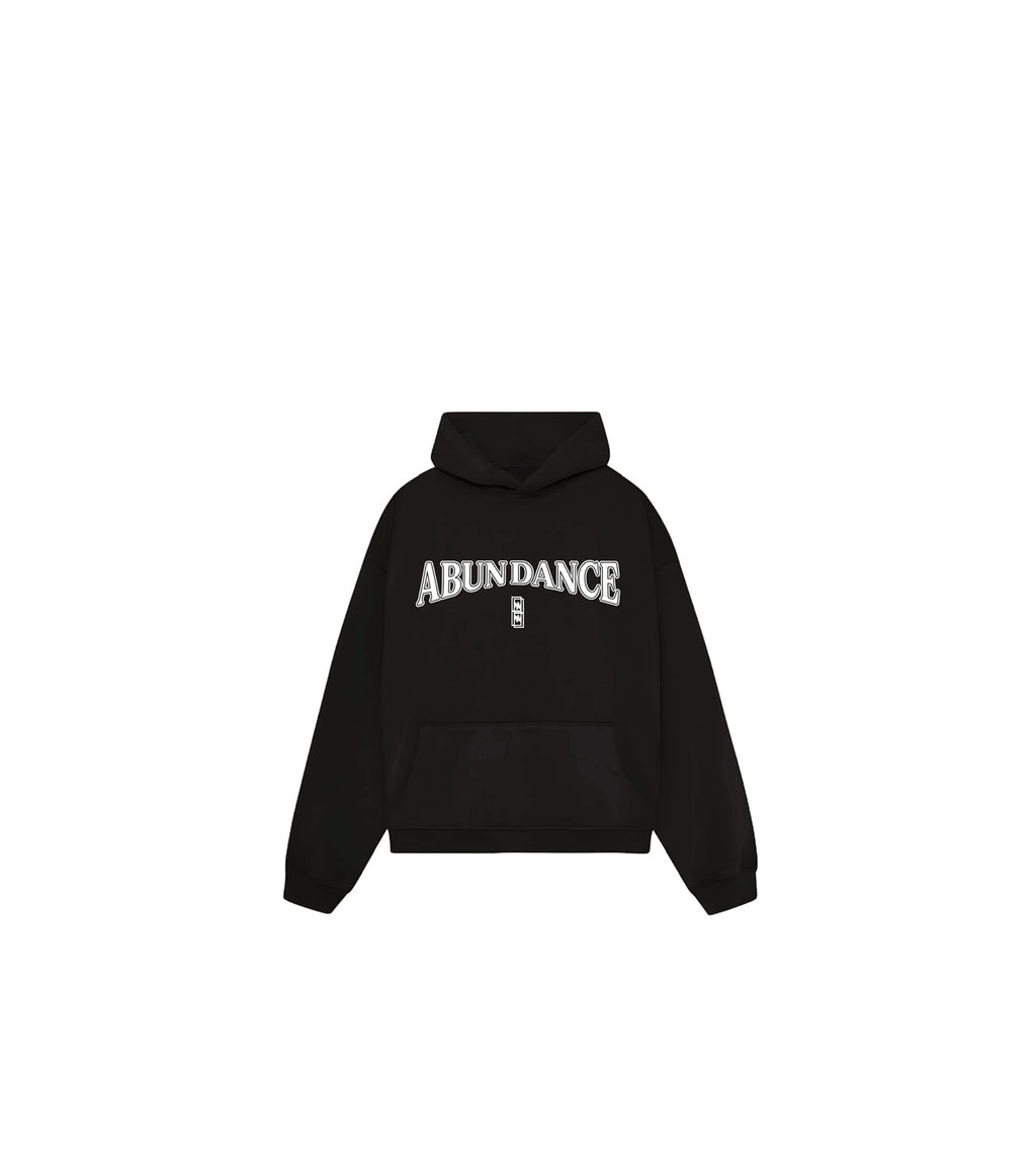 Black abundance oversize hoodie
