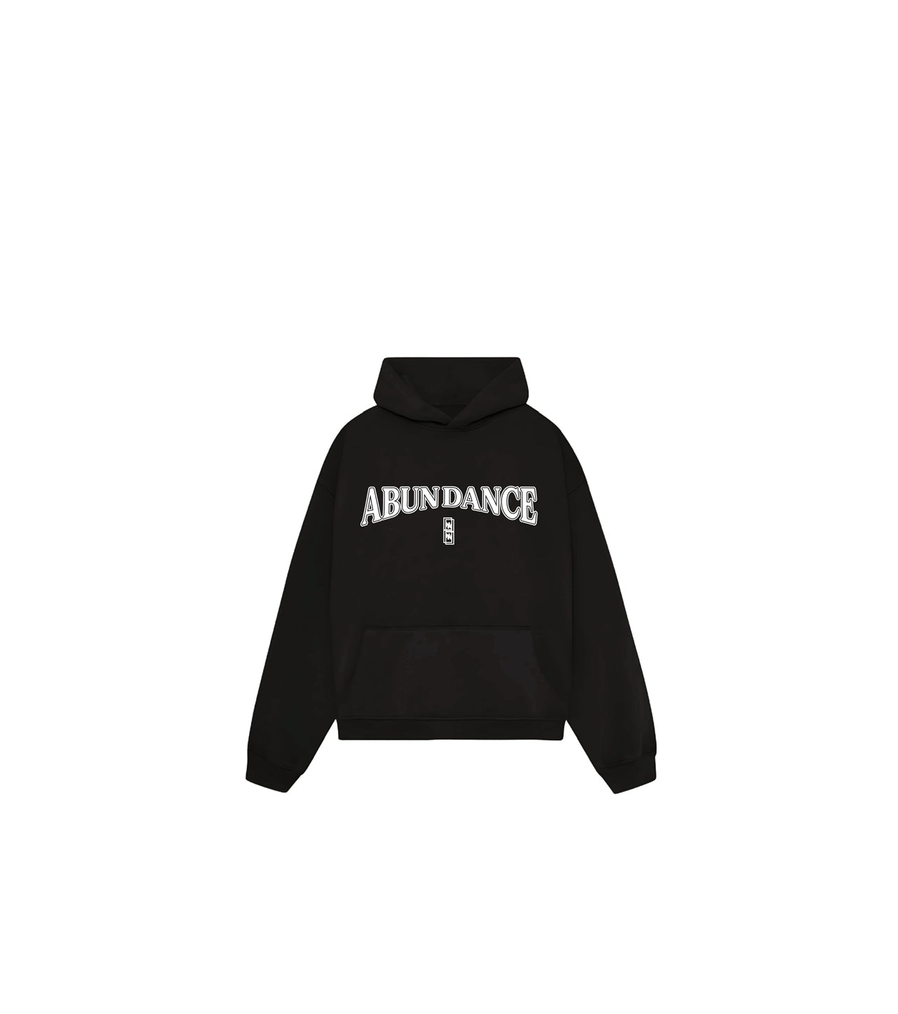 Black abundance oversize hoodie