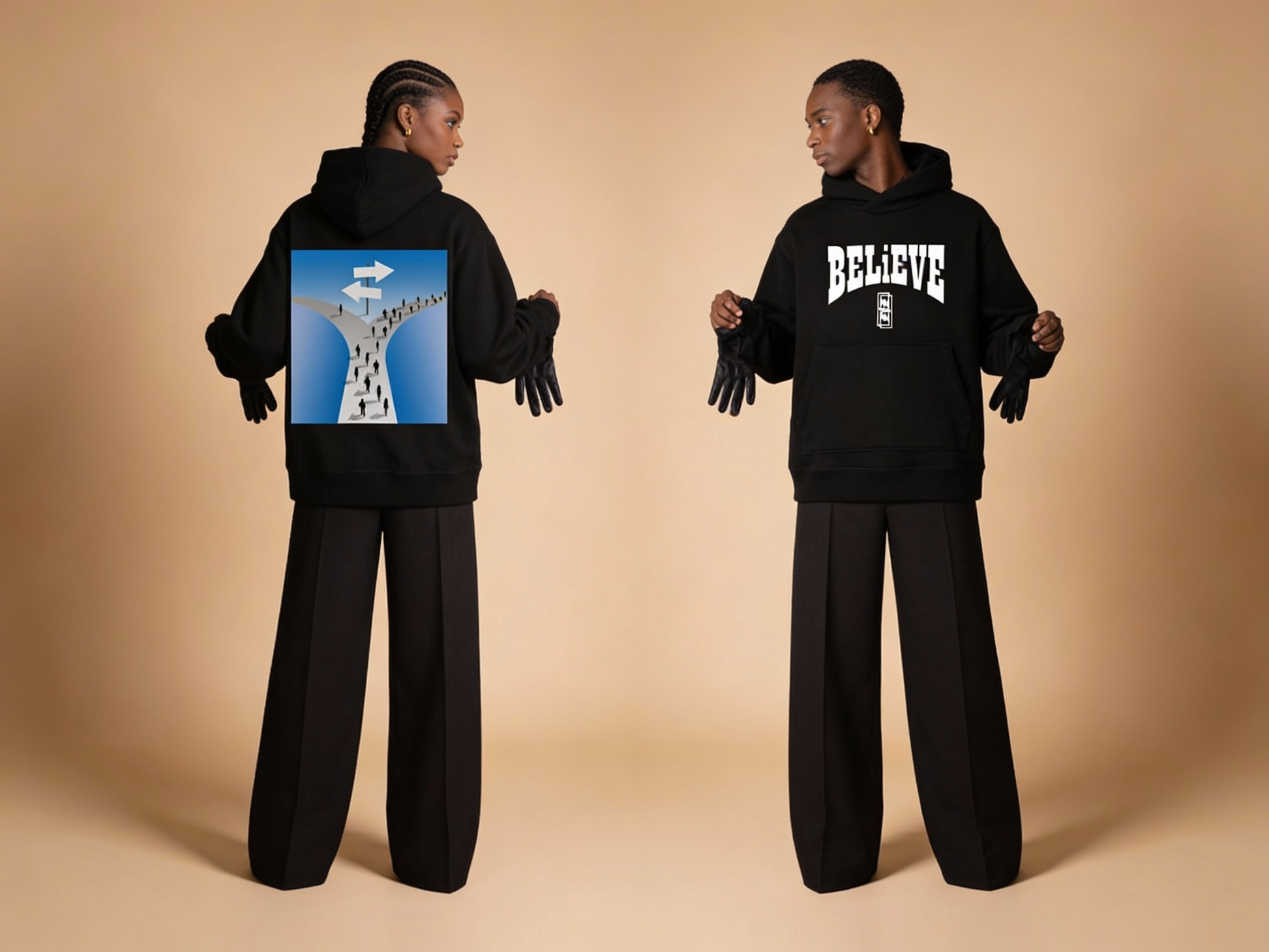 Abundance X Believe  oversize hoodie