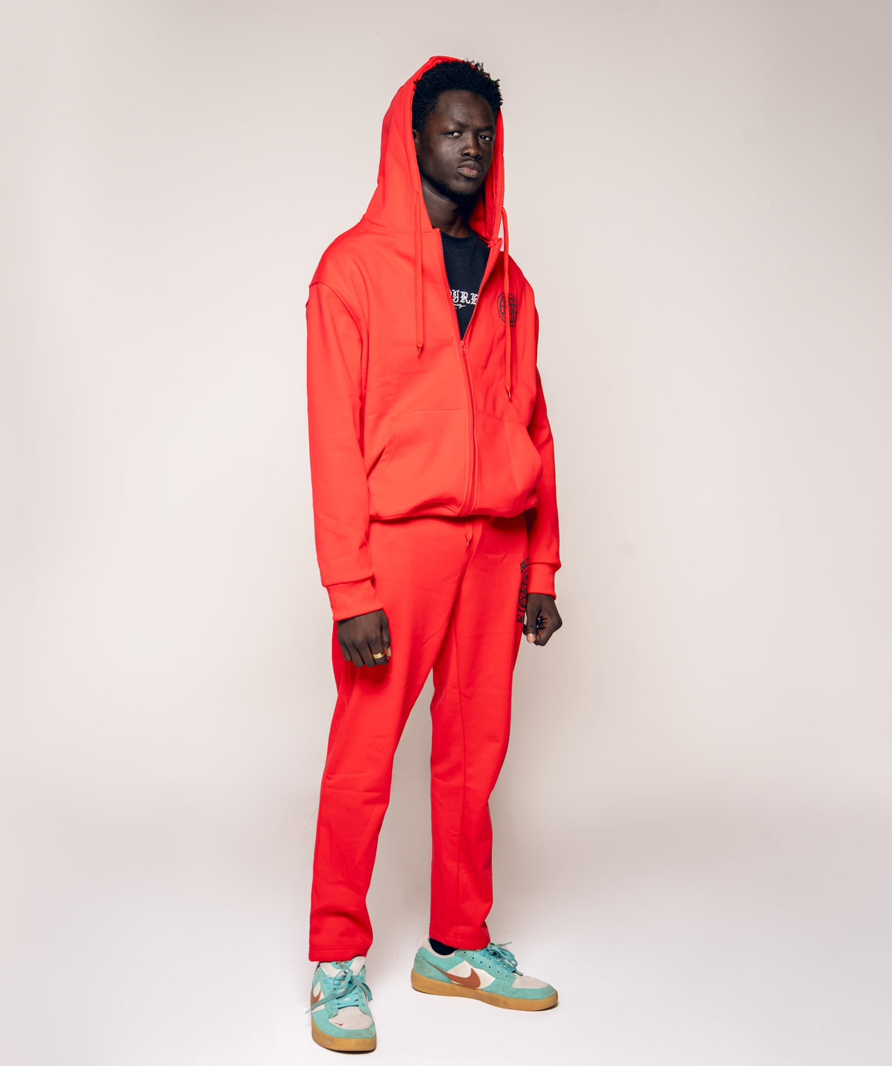 Blessed Complete set red hoodie and pants