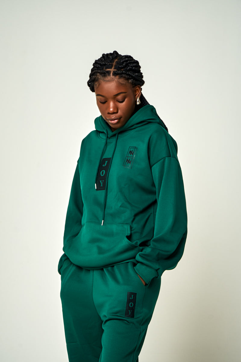 JOY X NIKEL Complete set, Green Insulated  Hoodie And pants