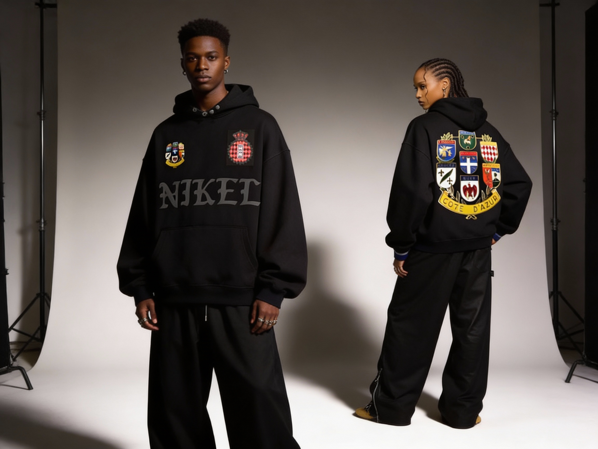 Cote d’azur concept oversize hoodie