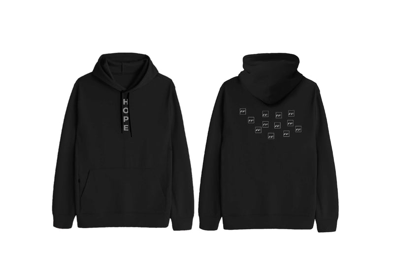 NIKEL BLACK HOPE  COMPLETE SET HOODIE AND SWEATPANTS