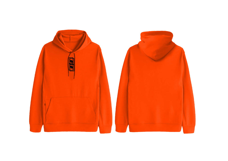 NIKEL ORANGE HOPE EMBRIODERED COMPLETE SET HOODIE AND PANTS